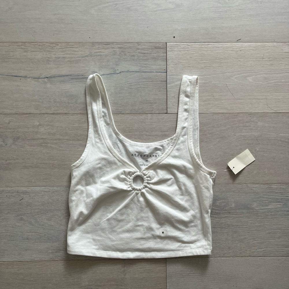 V-neck Cropped Tank Top